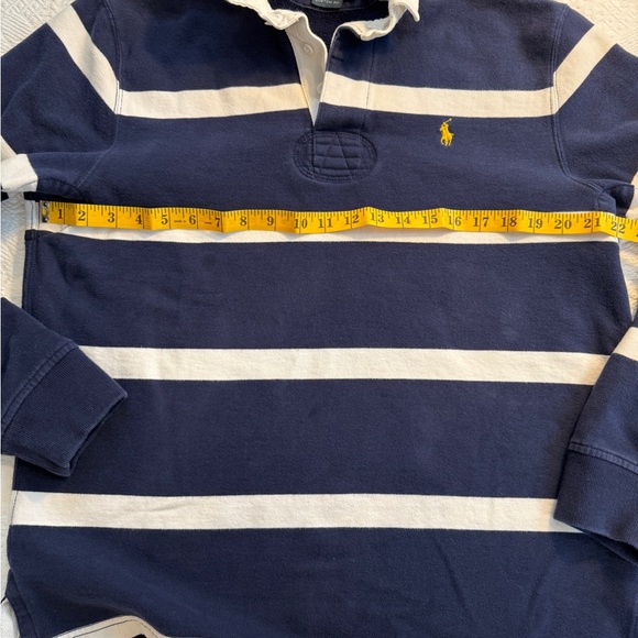 **SOLD** Polo Ralph Lauren Long Sleeve Rugby Shirt Fleece Lined Size L - Picture 5 of 6
